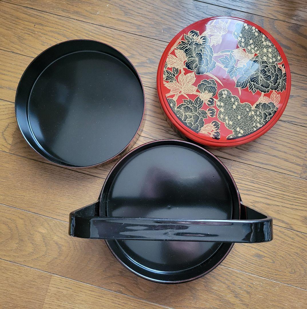 未使用三段丸重取っ手付き昭和レトロ