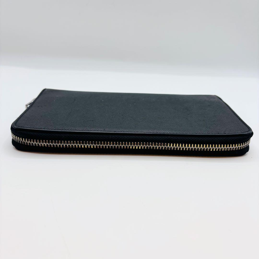 美品】アルマーニエクスチェンジ 長財布 レザー ラウンド
