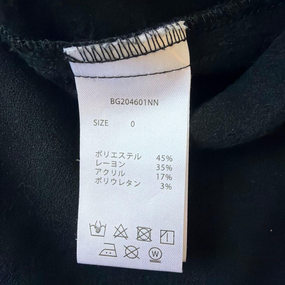 BARNYARDSTORM 黒 Vネック 長袖カットソーサイズ0 BARNYARDSTORM 黒 Vネック 長袖カットソーサイズ0