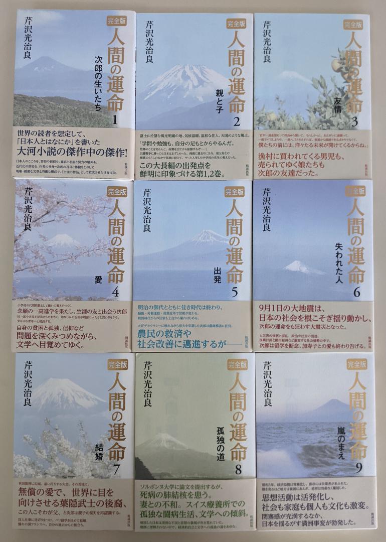 【帯付・全18冊揃】完全版　人間の運命　芹沢光治良 帯付・全18冊揃】完全版 人間の運命 芹沢光治良 - メルカリ