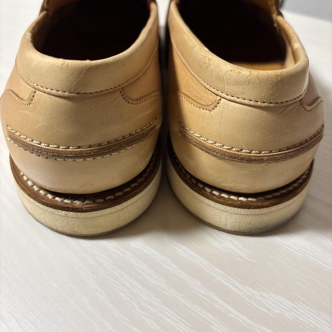 John lobb ベージュ レザー ローファー