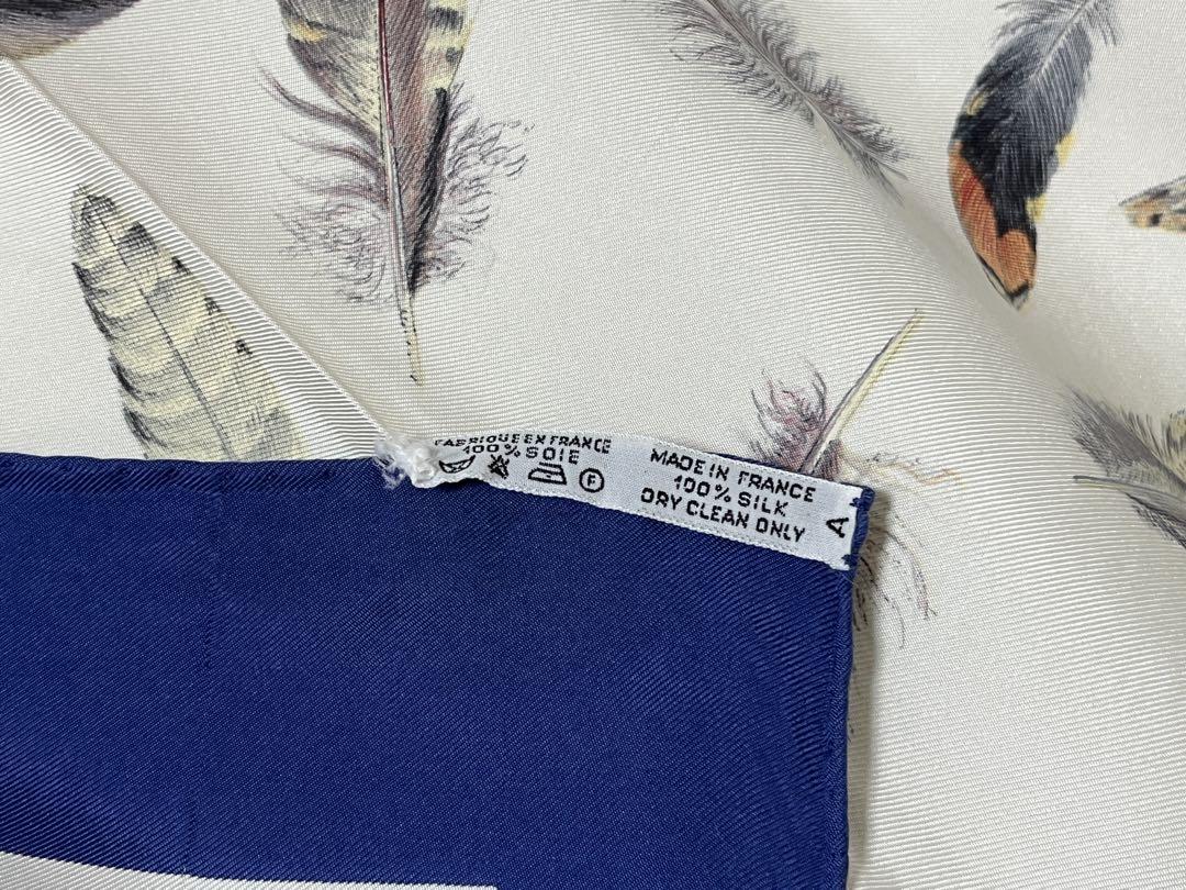 HERMES エルメス カレ90 PLUMES 羽