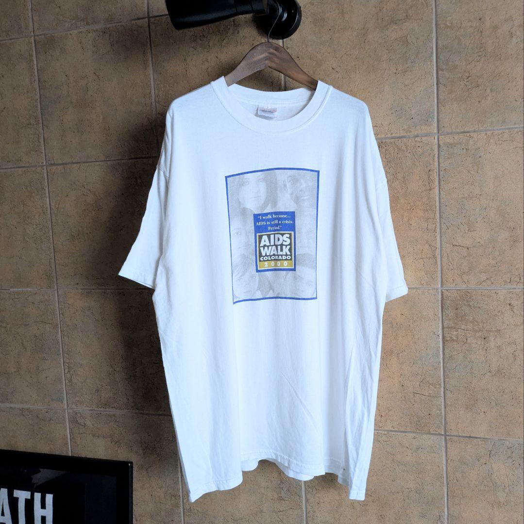 00s AIDS WALK フォト　Tシャツ　XL