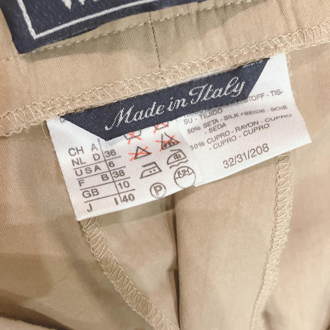 Max Mara Weekend リネンワイドパンツ　綺麗目４０　センタープレス