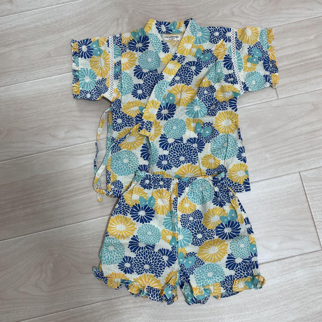 美品◆アンパサンド110甚平 女の子