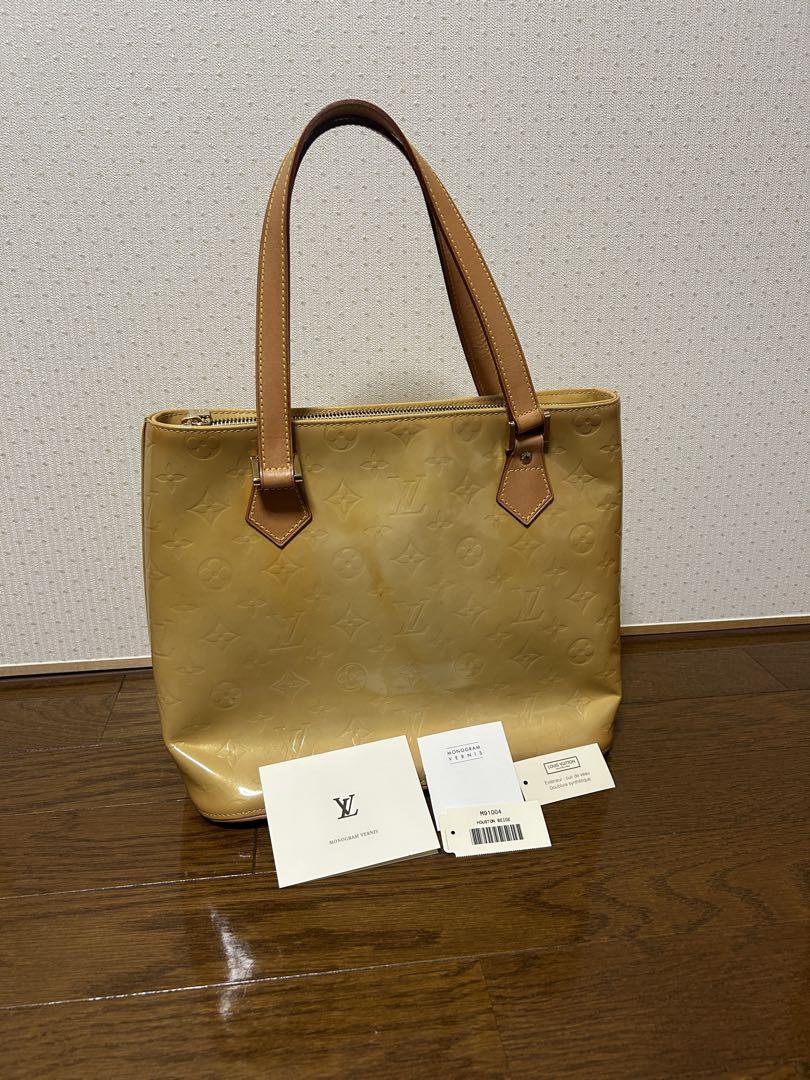 LOUIS VUITTON モノグラムヴェルニ ヒューストントートバッグ