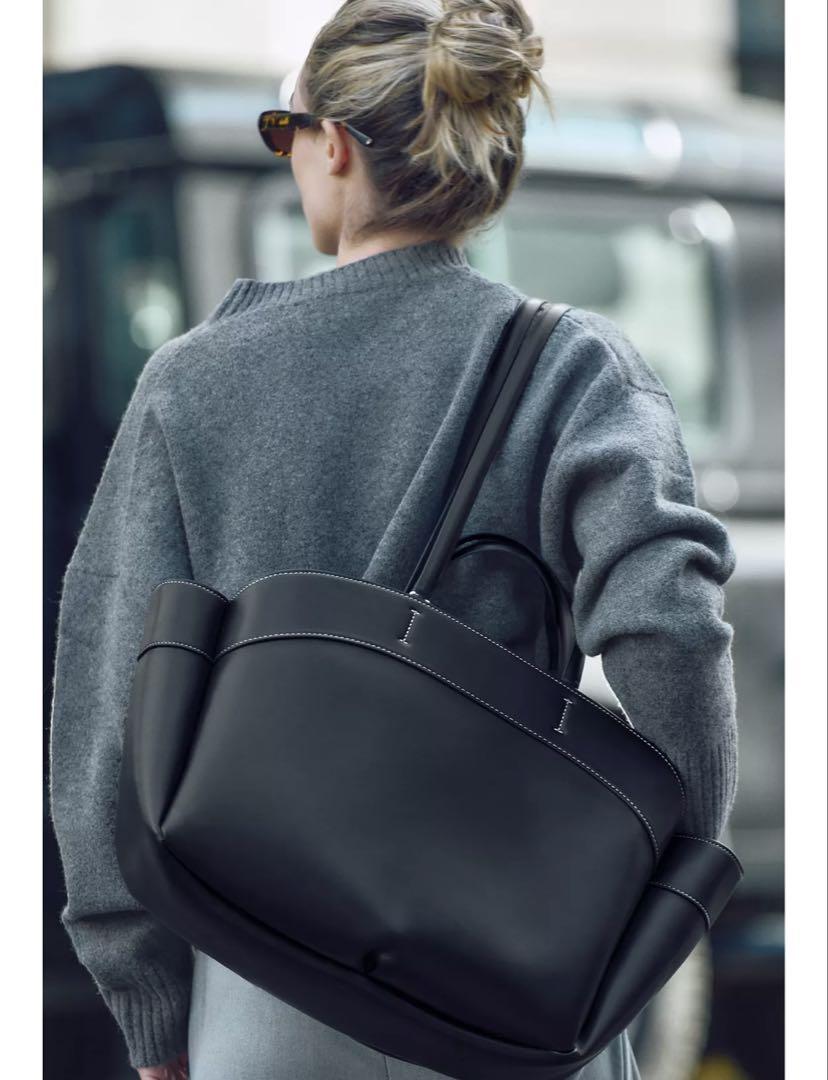 【ZARA】 マキシサイズ トート 海外限定 軽量 上品 ダークタン スペイン発送 ZARA マキシ テイクス キャンバス 名入れ可能 新作