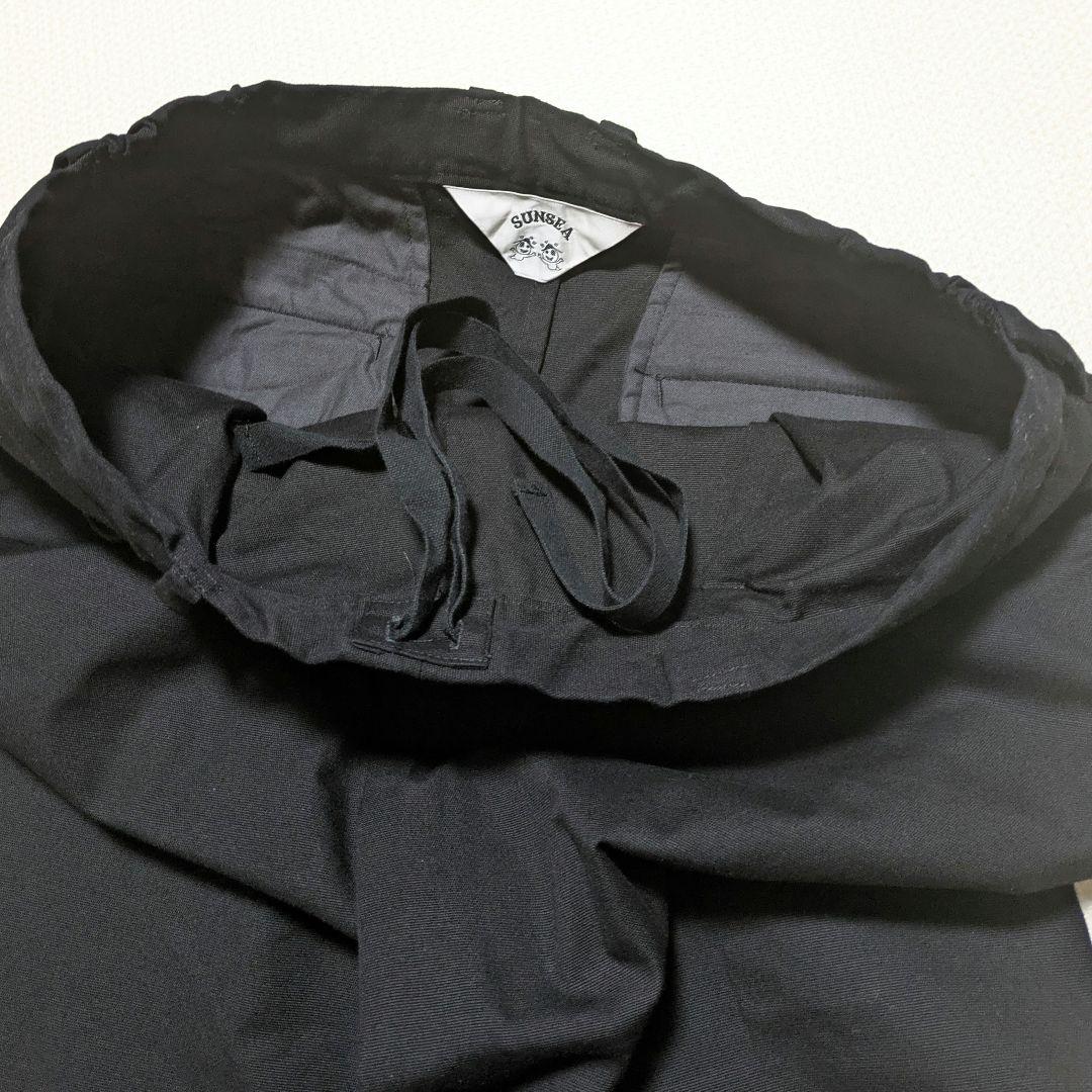 SUNSEA OX FORD STRAIGHT PANTSイージースラックス