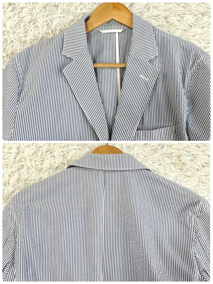【美品】 LACOSTE テーラードジャケット シアサッカー 50