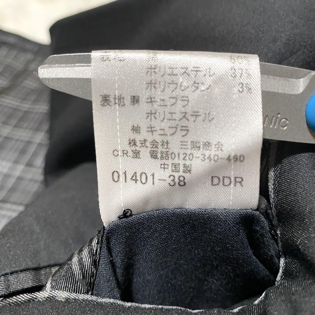 良品✨Burberry スーツ スリーピース 黒 S ストレッチ ノバチェック