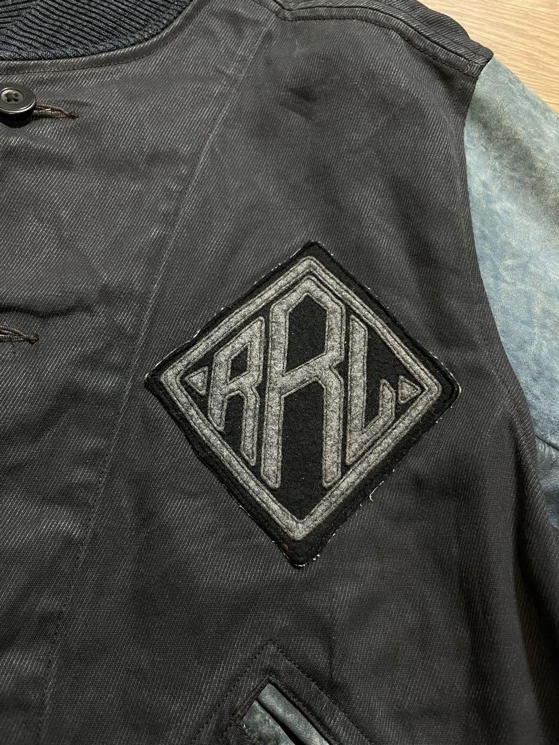 新品未使用 RRL ダブルアールエル VARSITY レザー ジャケット M