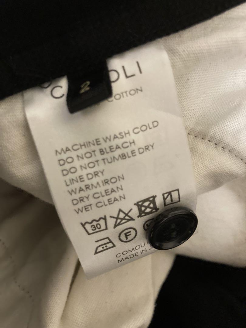 25SS COMOLI デニムベルテッドパンツ