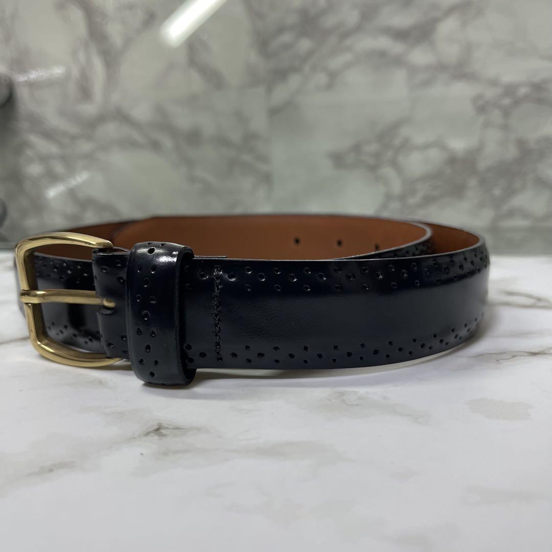 Italy イタリア製 COLE HAAN コールハーン ベルト 本革 ブラック
