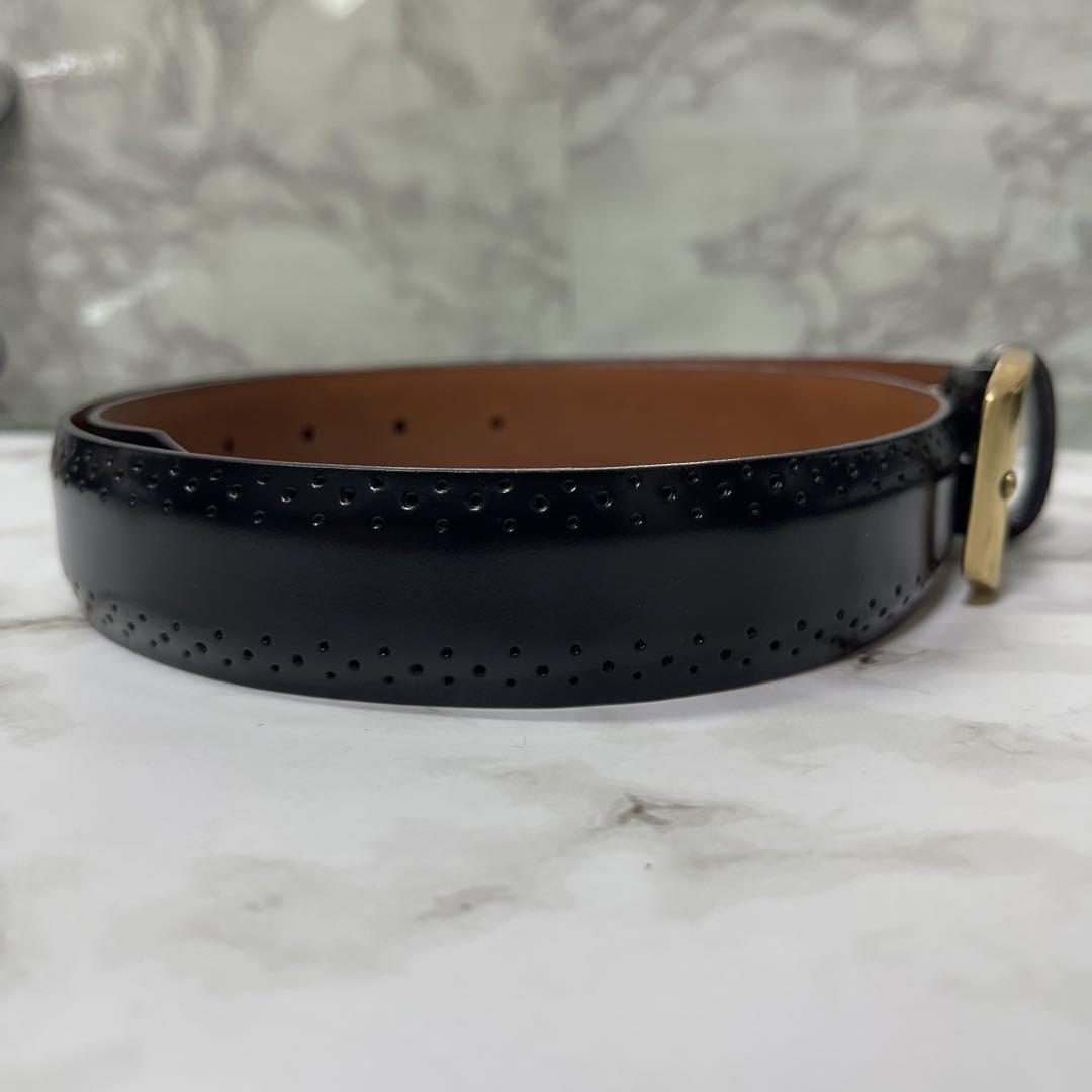 Italy イタリア製 COLE HAAN コールハーン ベルト 本革 ブラック