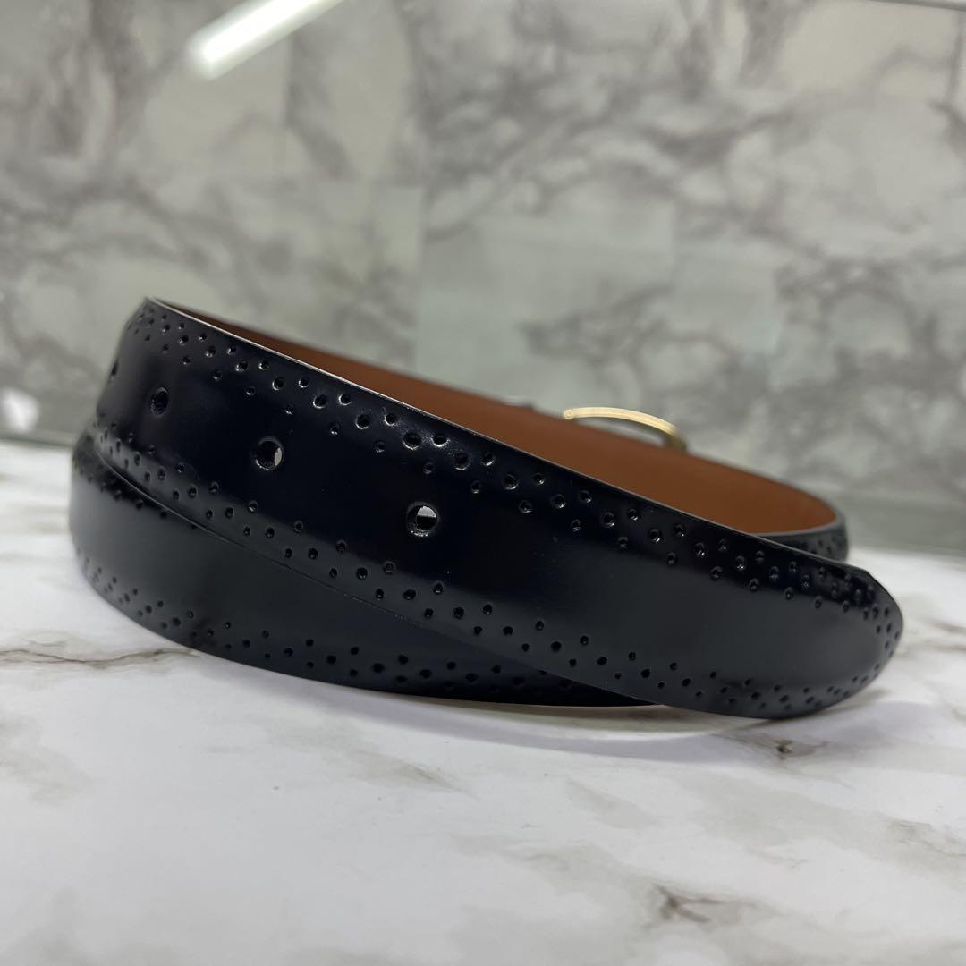 Italy イタリア製 COLE HAAN コールハーン ベルト 本革 ブラック