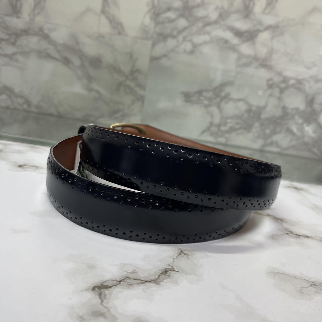 Italy イタリア製 COLE HAAN コールハーン ベルト 本革 ブラック