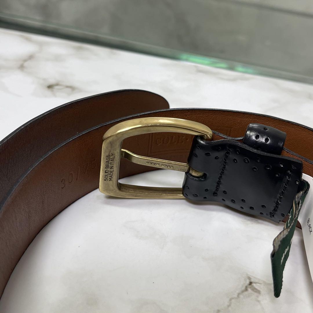 Italy イタリア製 COLE HAAN コールハーン ベルト 本革 ブラック