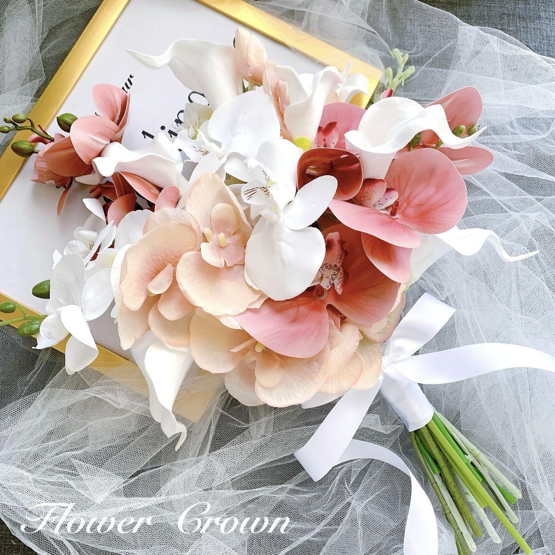 クラッチブーケ アーティフィシャルフラワーブーケ 結婚式 ウエディングブーケ