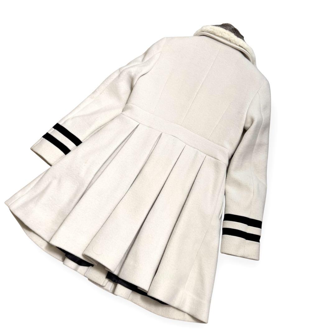 美品　LOVELESS ラブレス　ドレスコート　ファー　ウール　36サイズ 美品 LOVELESS ラブレス ドレスコート ファー ウール 36サイズ