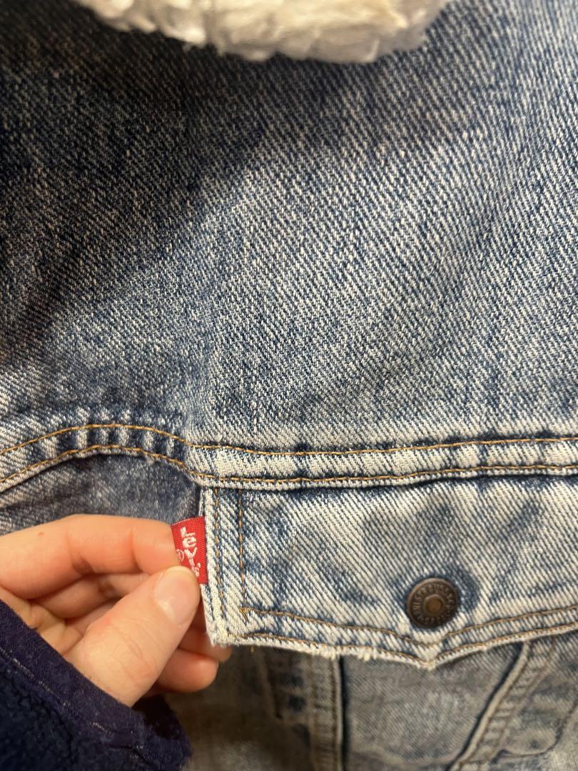 Levi's ボア付きデニムジャケット Mサイズ　古着