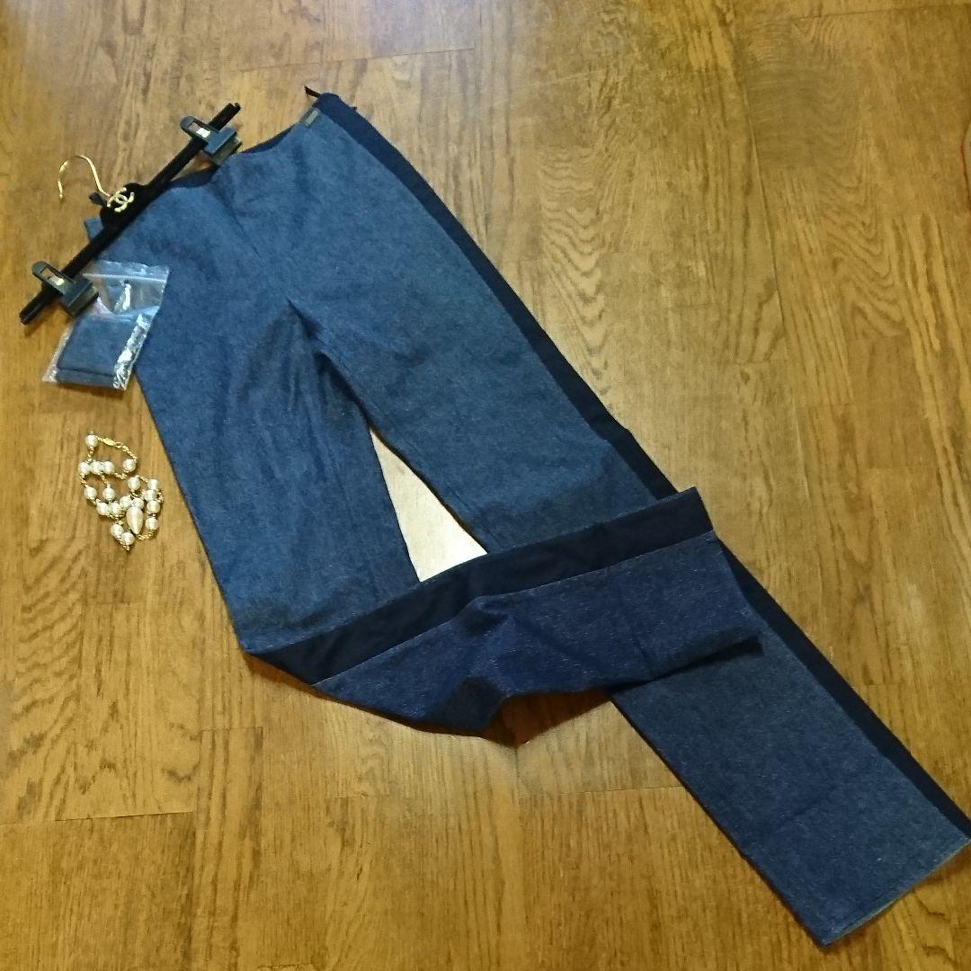 朝比奈様専用☆新品☆CHANELデニムパンツ☆CHANELロゴ