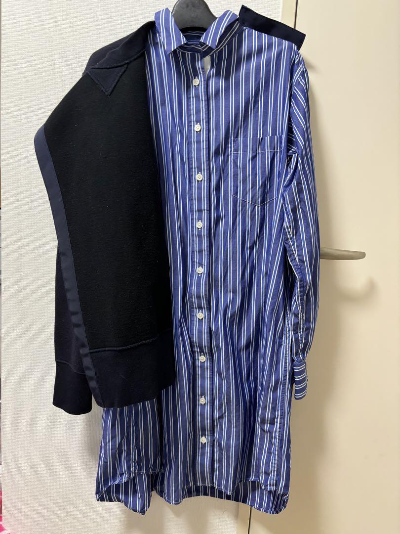 sacai サカイ スウェットトレーナードッキングワンピース ワンピース
