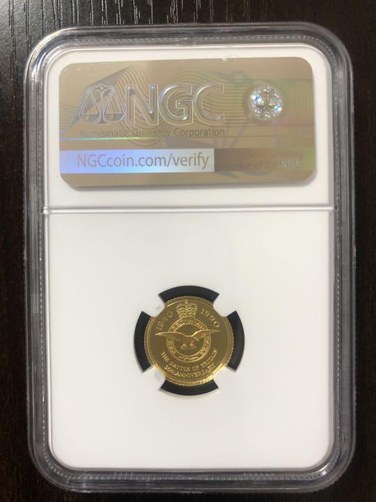 イギリス PF 0 UC エリザベス2世 8B652-m64665356670 1990年 10ポンド ジャージー金貨 在庫正規品