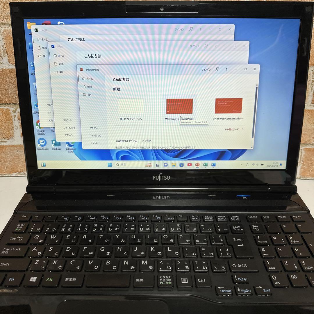 FUJITSUノート PC Core i7 SSD256GB オフィス2024年 - メルカリ