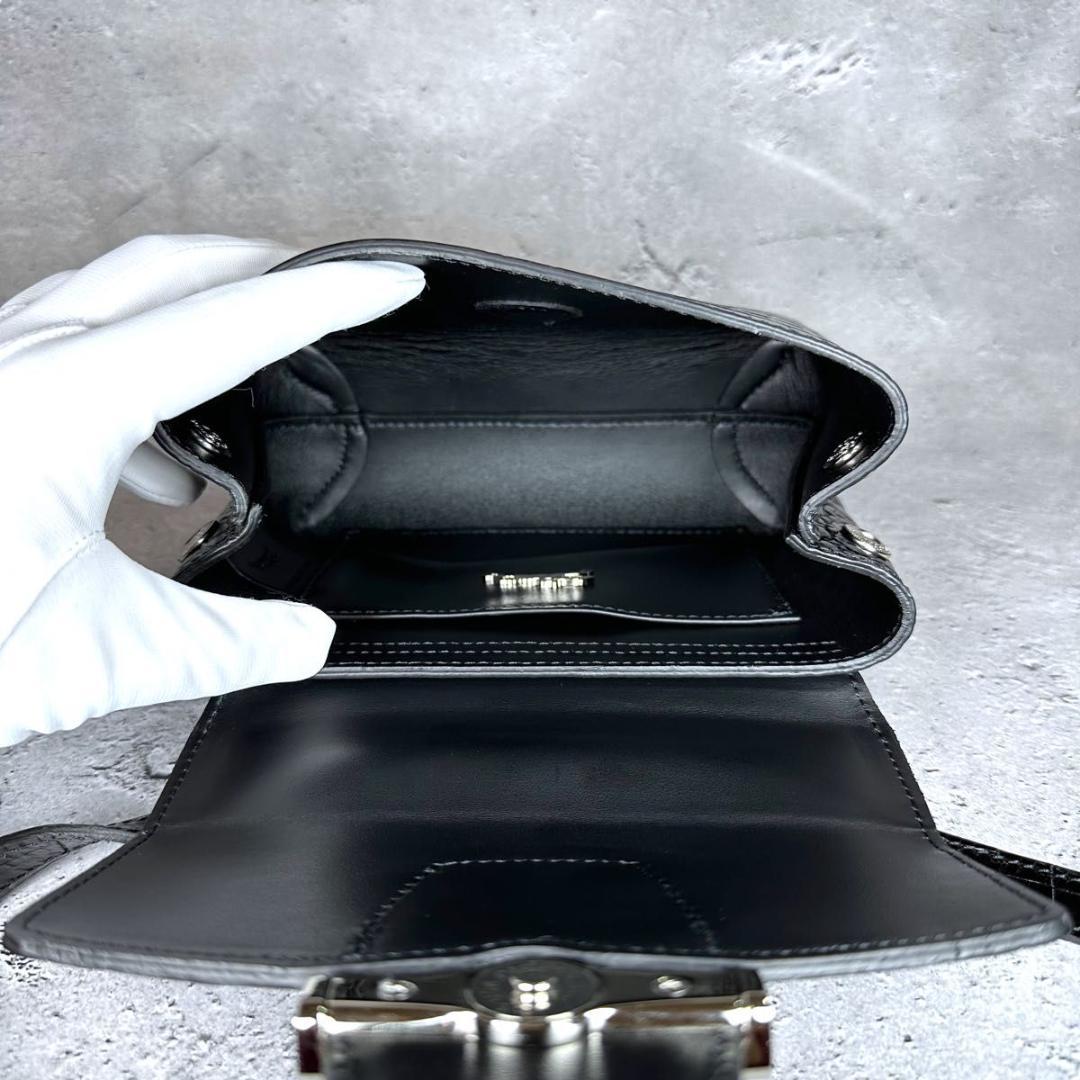 【未使用/タグ付き】LONGCHAMP ロゾ ボックス ショルダーバッグ 型押し