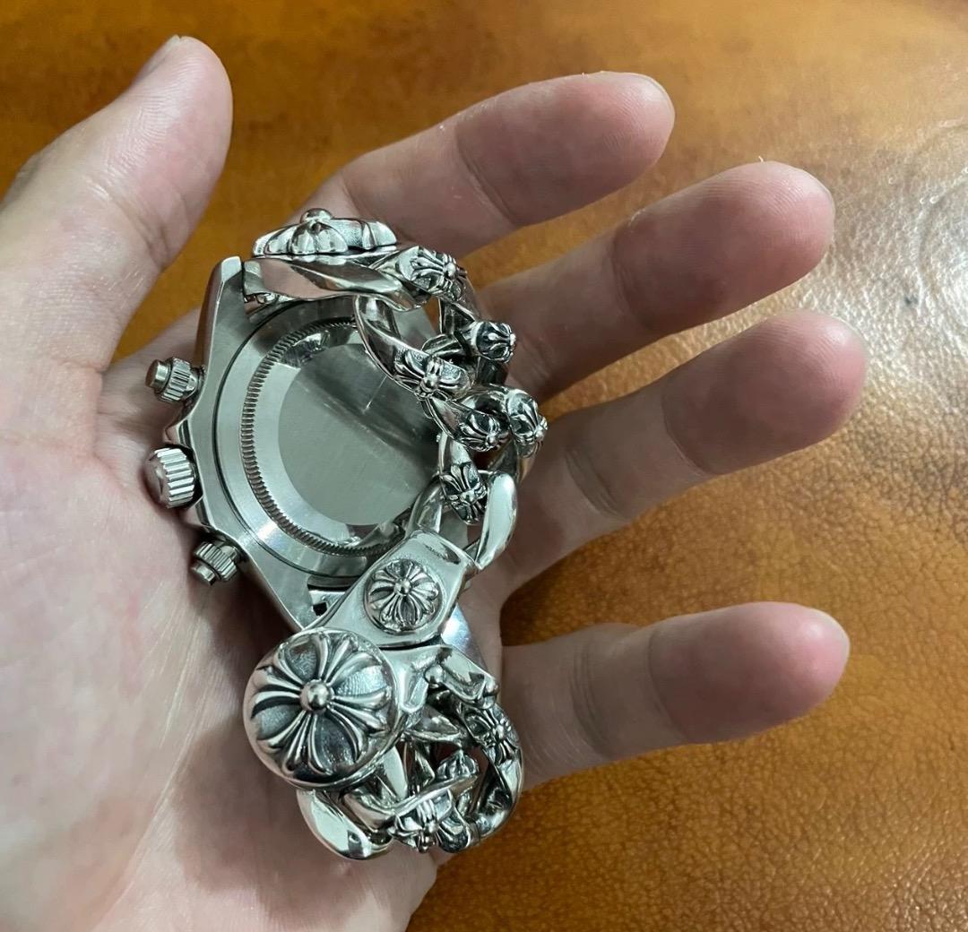 Watch 全花コマウォッチクラッシュベルト 16cm JQH015 925刻印