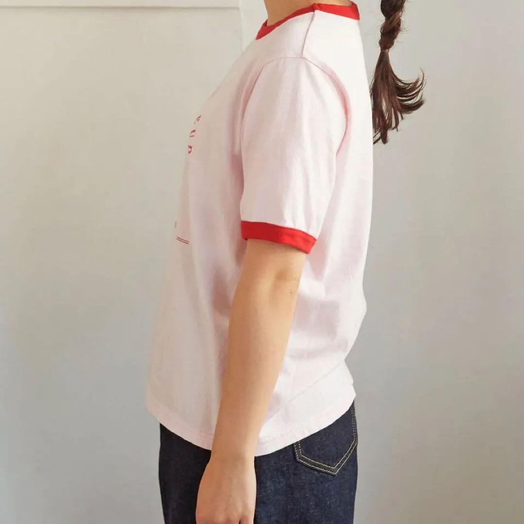 【うお】ミュベール　チューリッププリントTシャツ　36 CHILD WOMAN チューリッププリント リンガーT シャツ - メルカリ