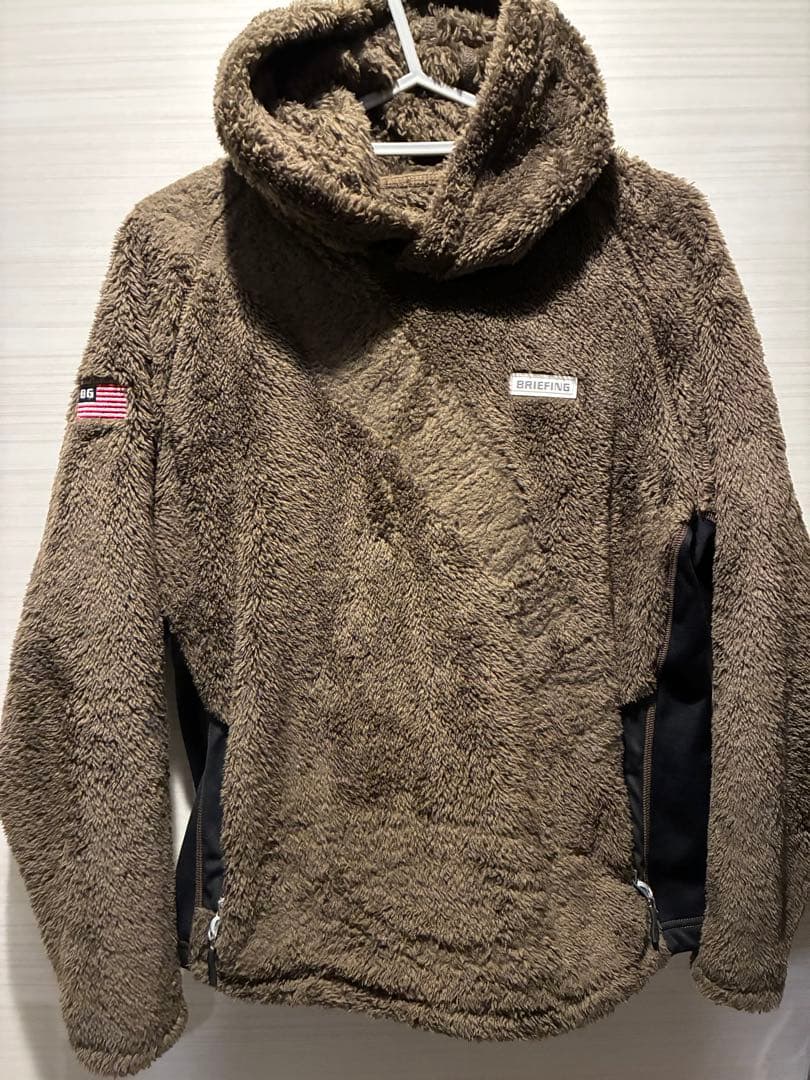 BRIEFING フリースジャケット ブラウンM BRIEFING