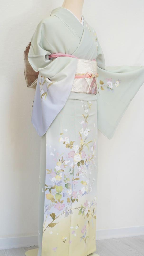 訪問着4点フルセット 482D  作家　しつけ糸つき　入学式　卒業式　結婚式など