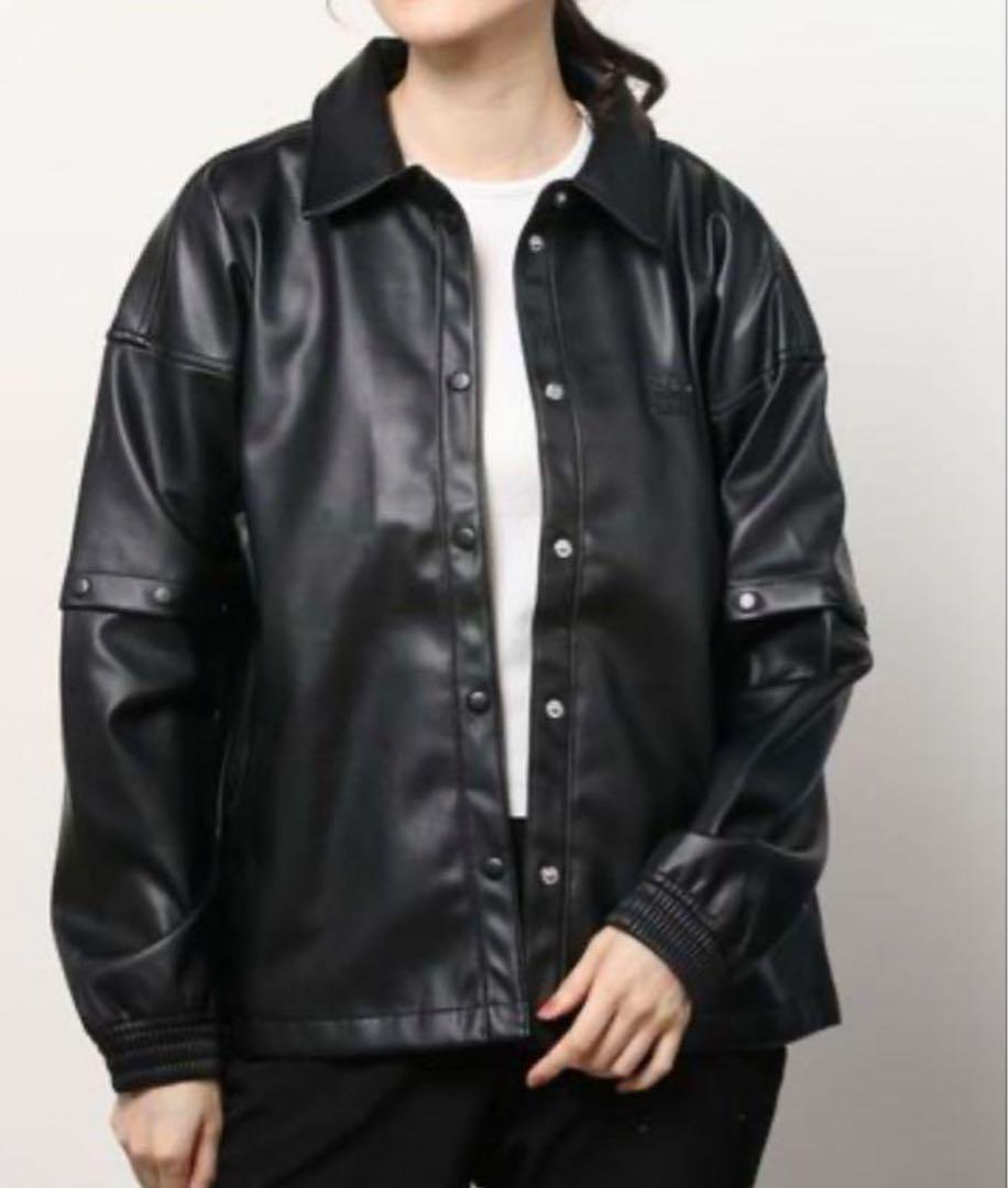 新品　アディダスオリジナルス フェイクレザートラックジャケット HF2021