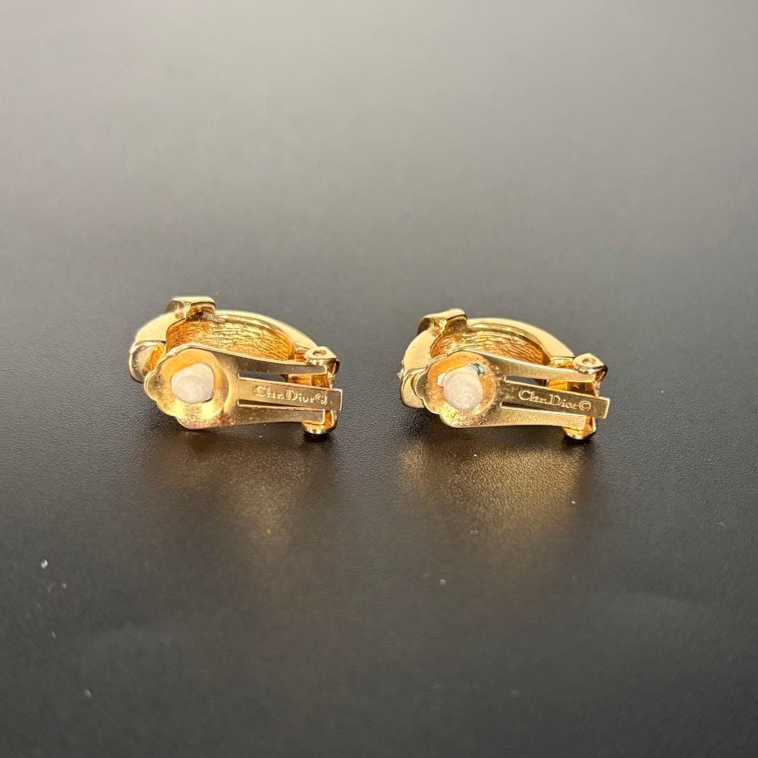 Christian Dior earrings VINTAGE emerald