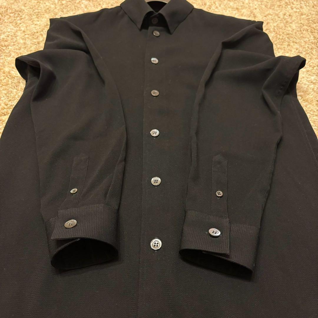 極美品 Giorgio Armani ジョルジオアルマーニ 長袖シャツ 黒
