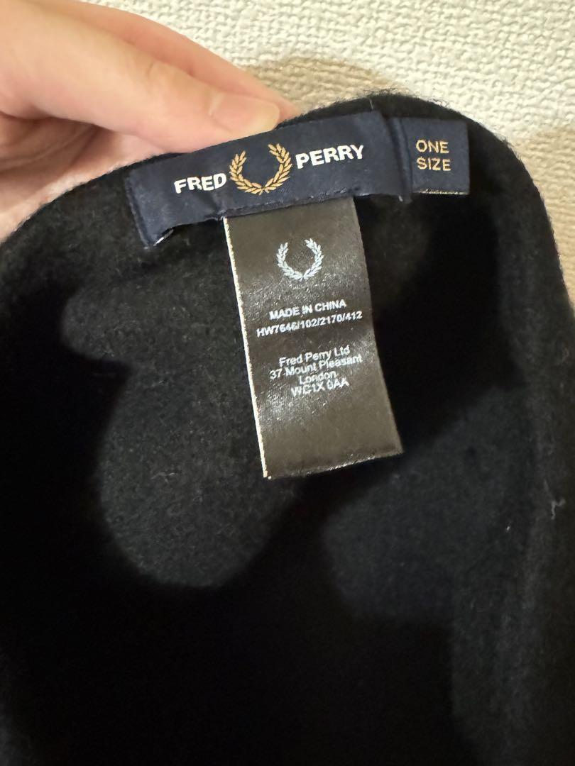 【FRED PERRY】Wool Beret /ブラック