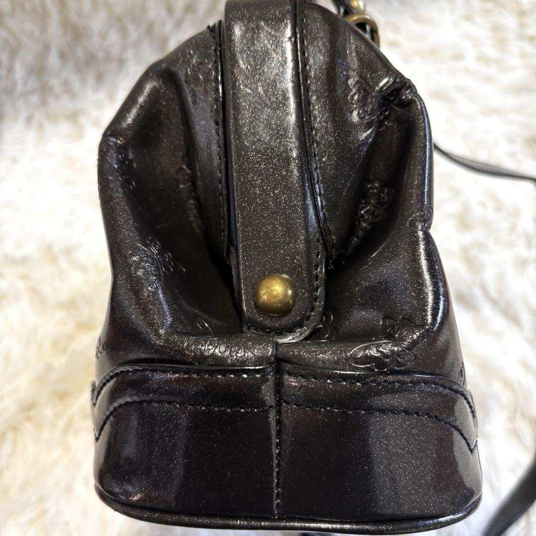 ANNA SUI アナスイ　バッグ 2way ショルダー エナメル ラメ