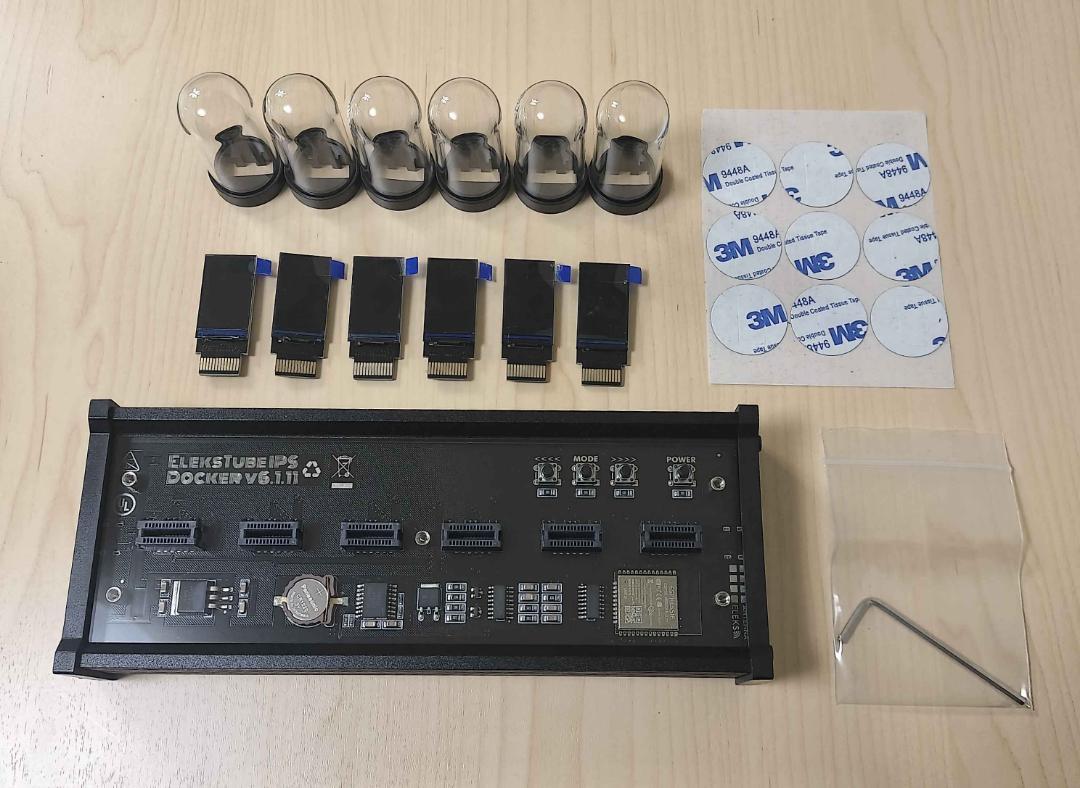 ニキシー管風液晶デジタルクロック EleksTube IPS