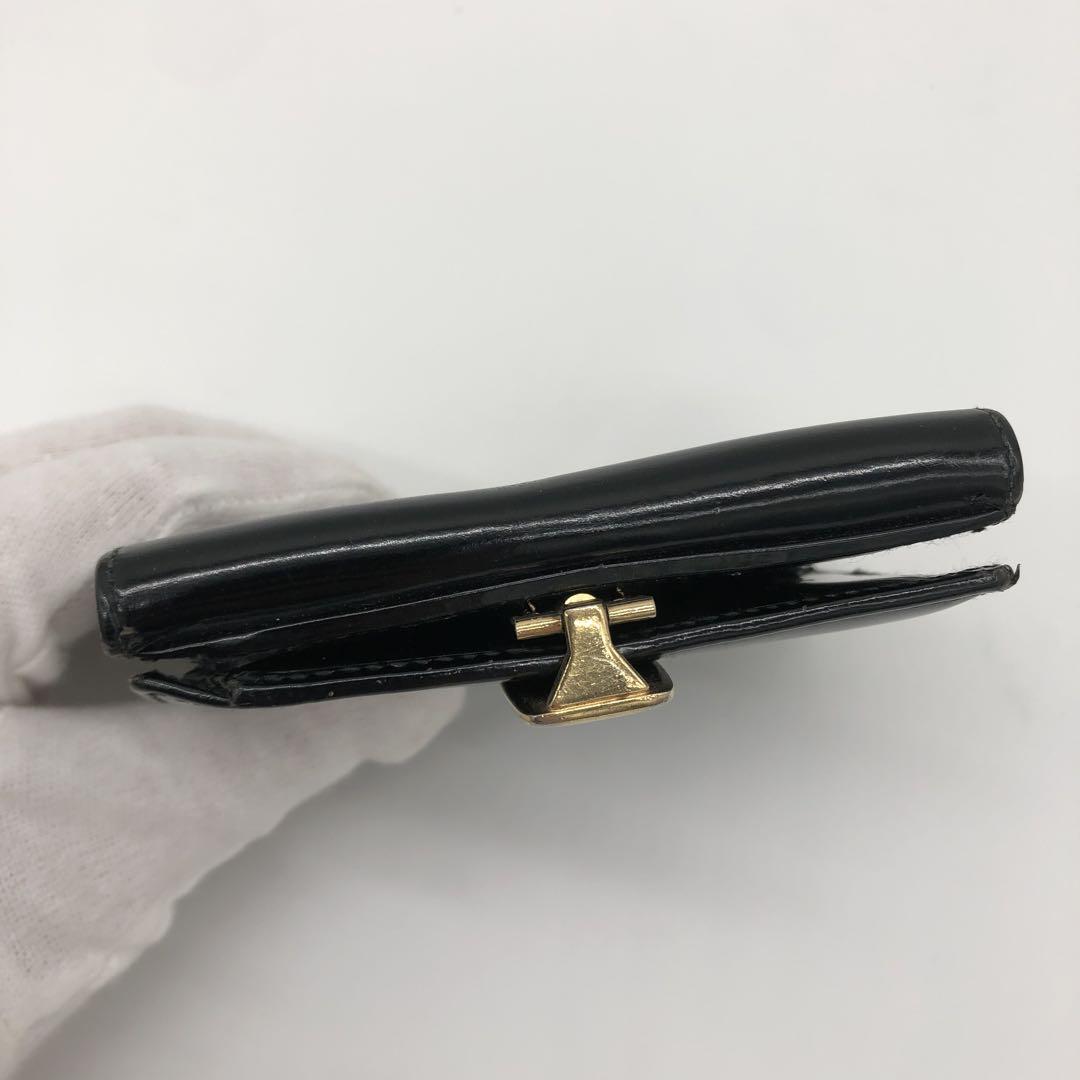 GUCCI - 極美品✨GUCCI グッチ エナメル レザー 二つ折り財布