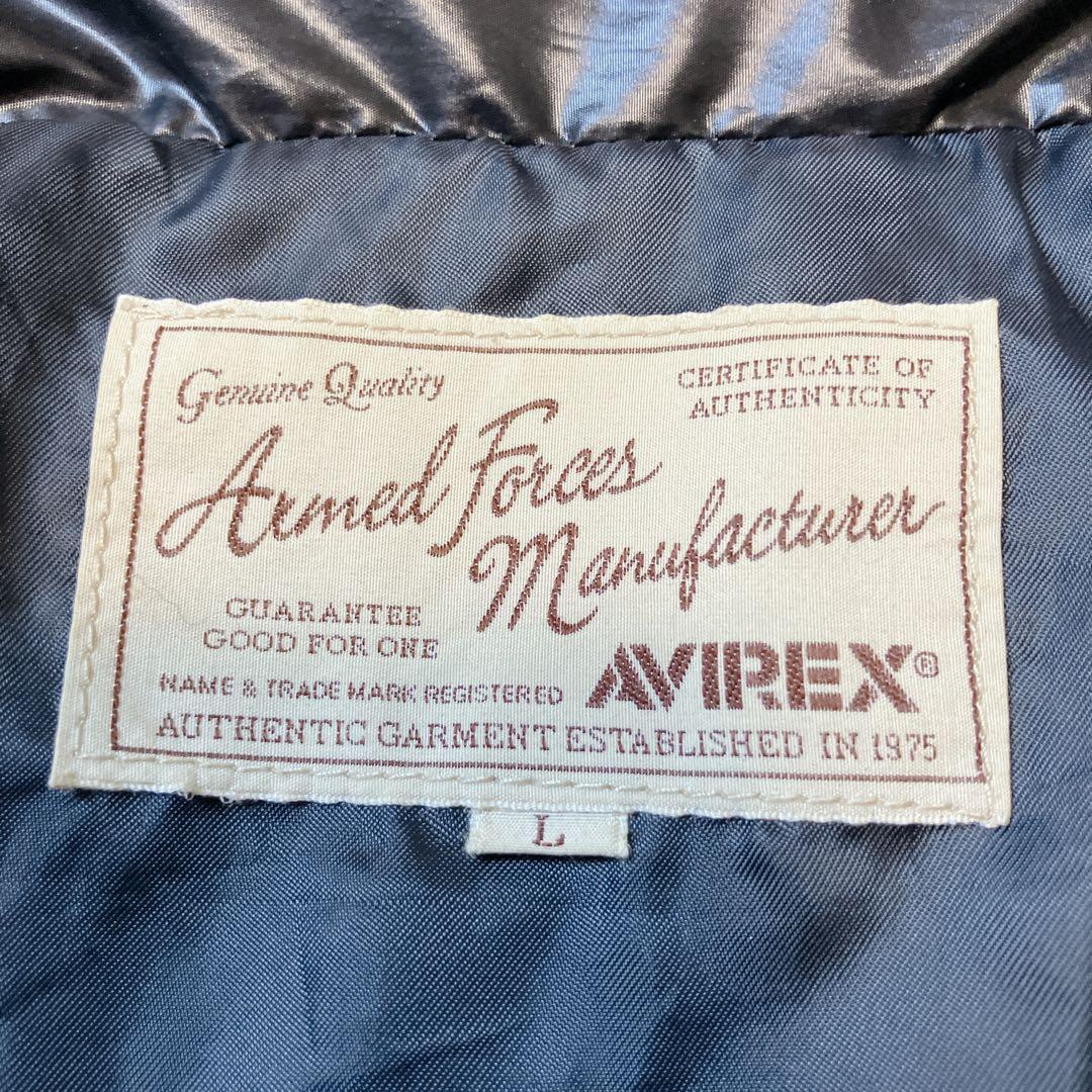 【美品】 AVIREX 迷彩 カモ ダウンジャケット 2way カーキ Lサイズ 【美品】 AVIREX 迷彩 カモ ダウンジャケット 2way カーキ Lサイズ