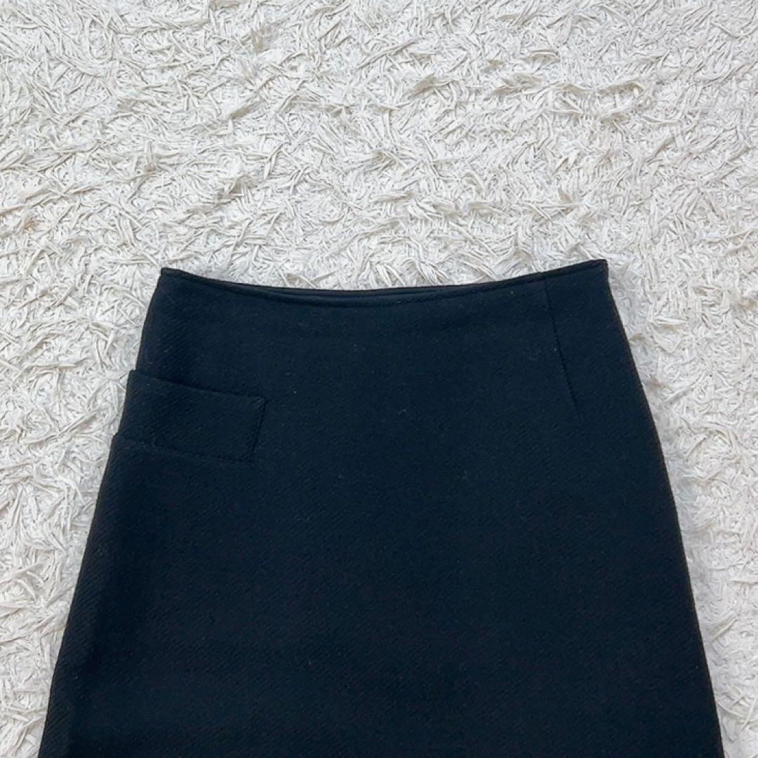 【美品】ヨウジヤマモト プリュスノアール ウール ロングスカート 3 ブラック