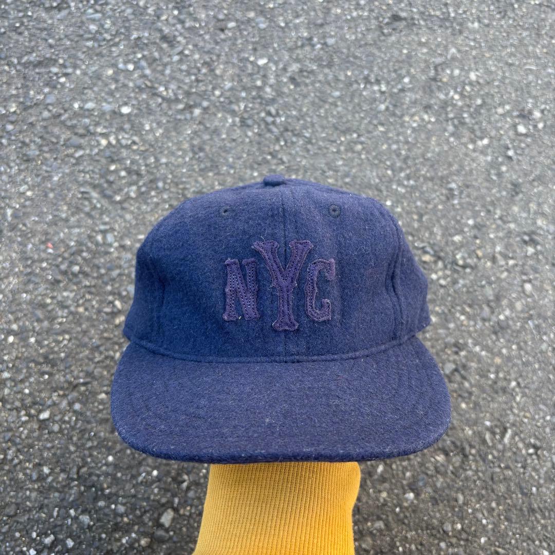 エベッツ フィールド ニューヨーク キャップ レザーアジャスターEBBETS FIELD FLANNELS
