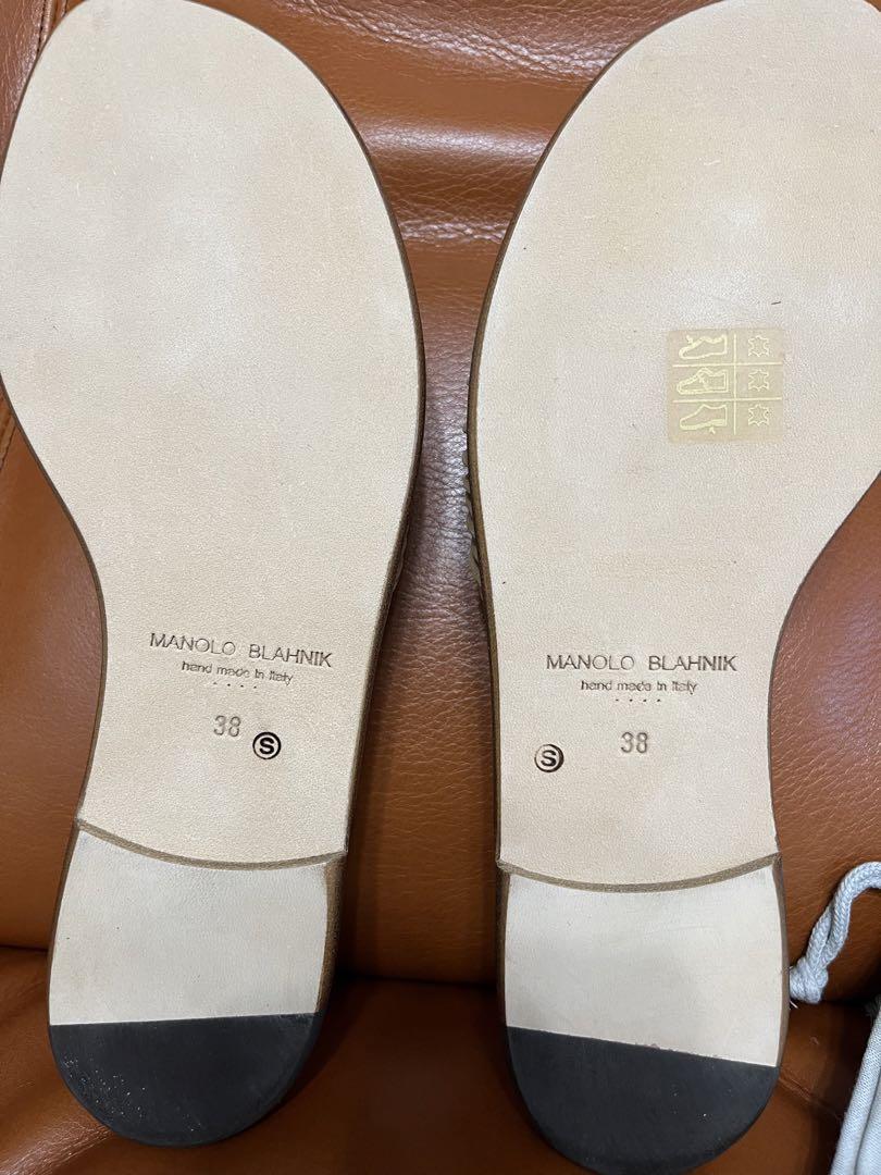 MANOLO BLAHNIK♡新品ベージュフラットサンダル