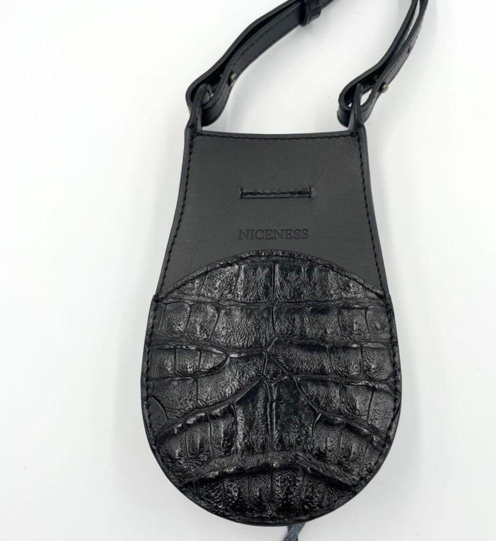 美品★NICENESS　DADA カイマン ショルダーバッグ　ブラック