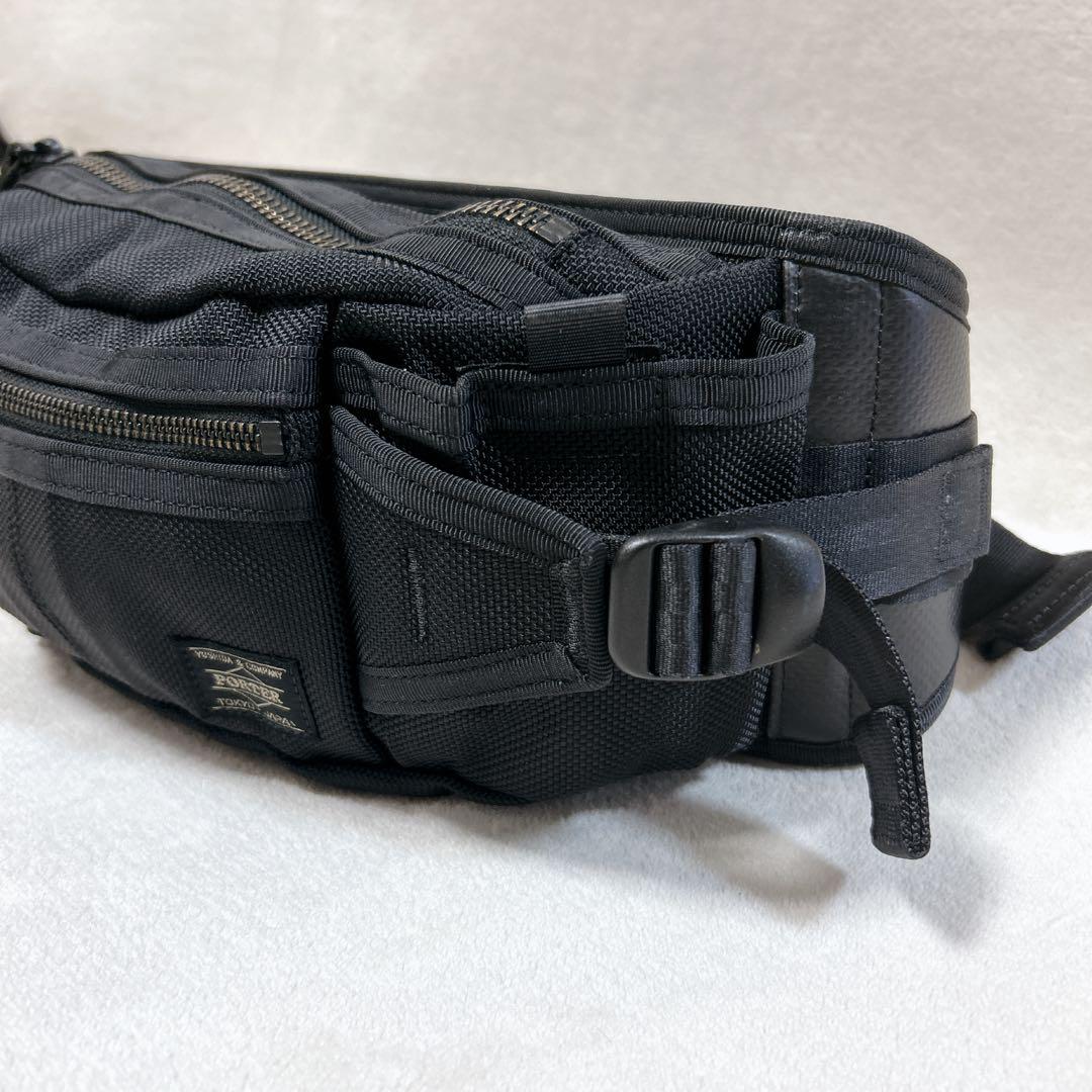 ✨美品✨ PORTER HEAT ヒート ボディバッグ ブラック 黒