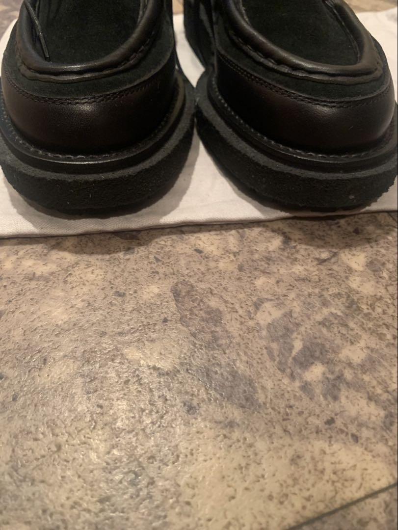 SACAI 黒スエード チャッカブーツ ビブラムソール