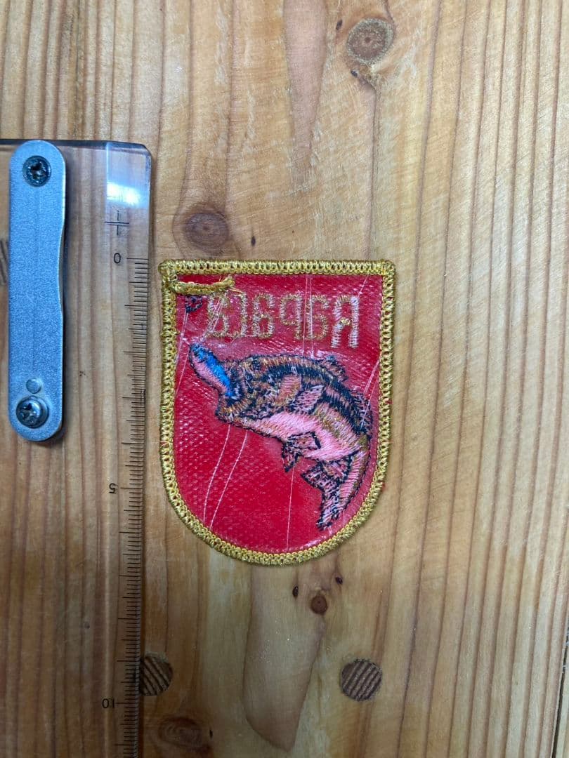 Unused item ★ Rapala Vintage Iron-on Patch Jumping Bass ★