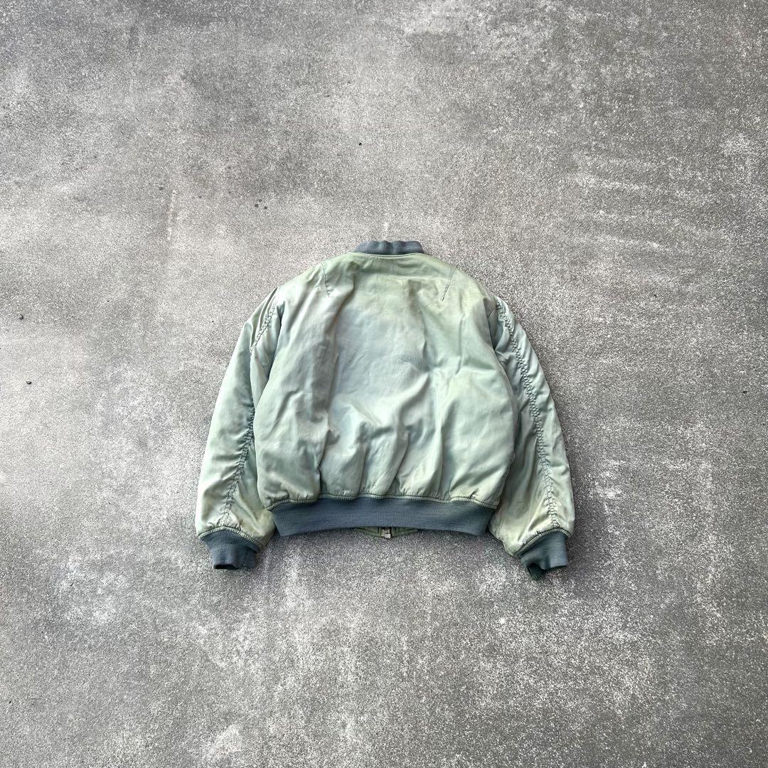 90s 雰囲気系 MA-1 短丈フライトジャケット usa古着 リバーシブル
