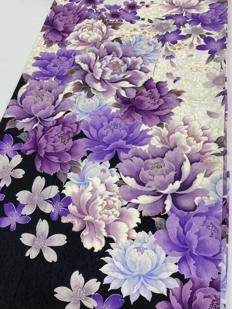 振袖 豪華 刺繍 金彩 紋意匠 身丈168cm 撥水加工済 身幅ゆったり